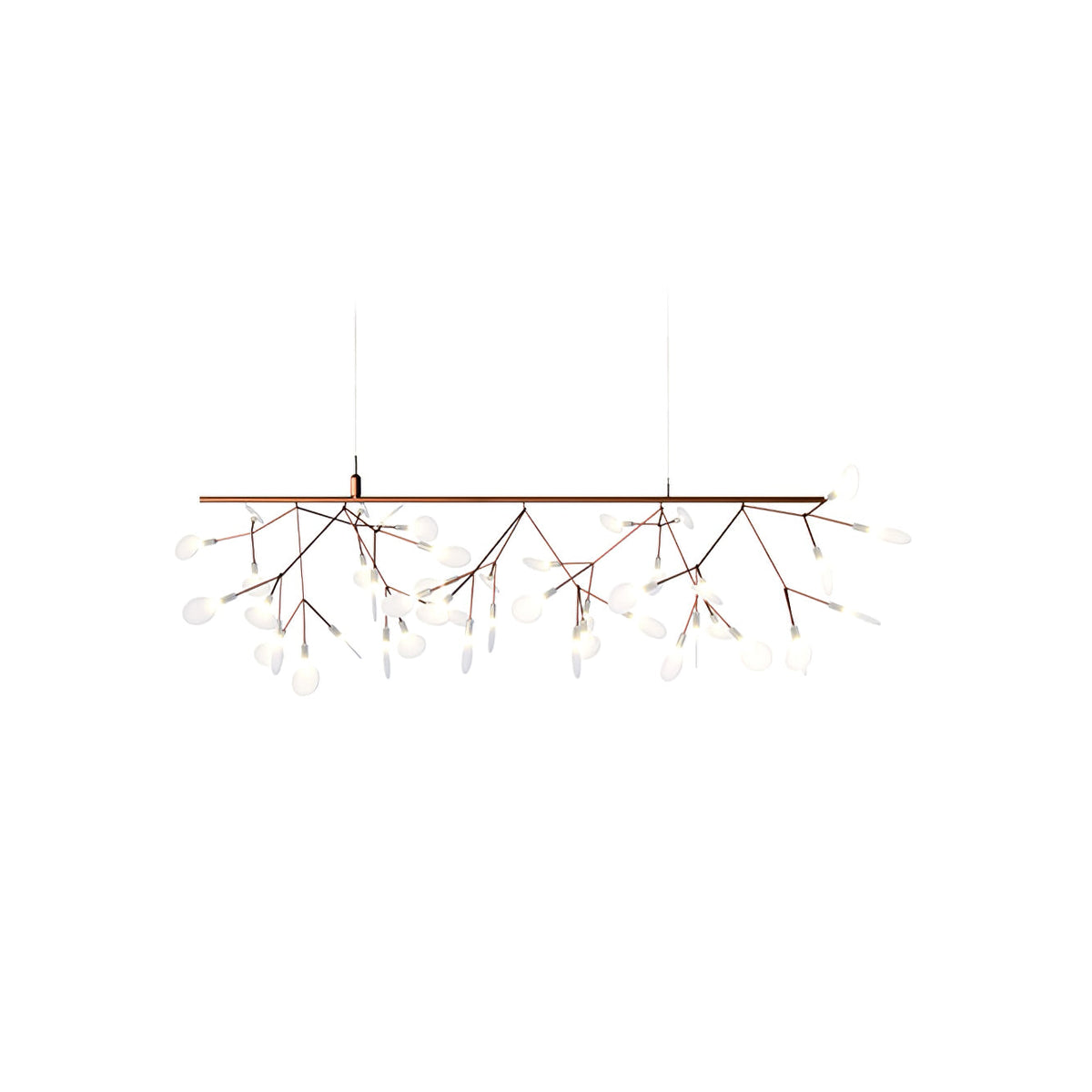 Auroreon Kroonluchter roségoud Firefly LED Tak