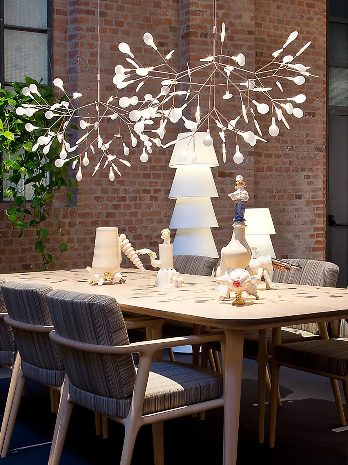Auroreon Kroonluchter roségoud Firefly LED Tak