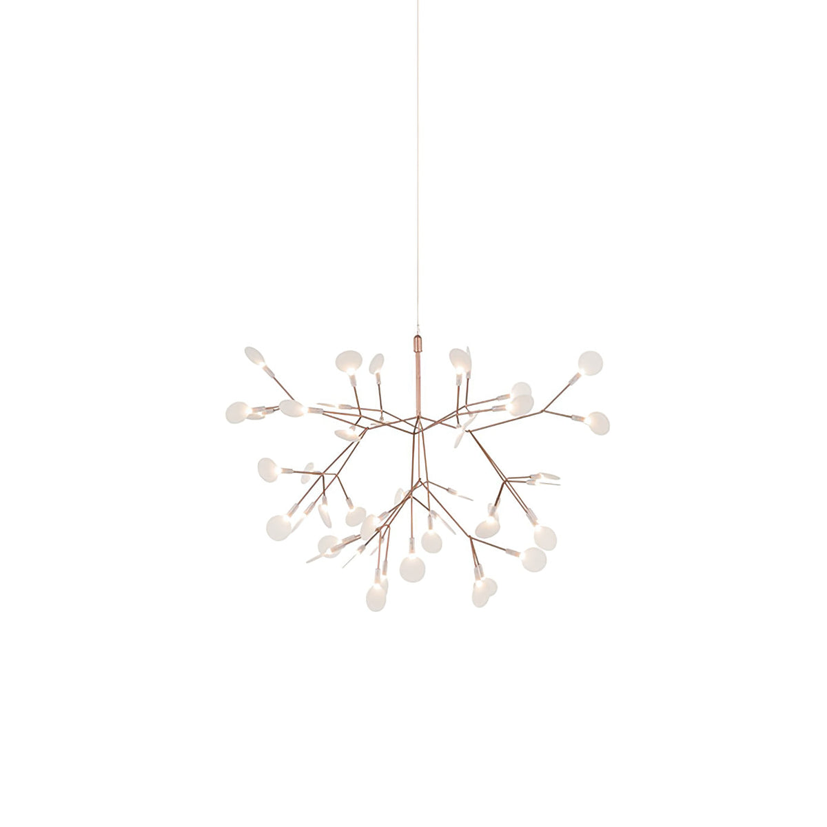 Auroreon Kroonluchter roségoud Firefly LED Tak