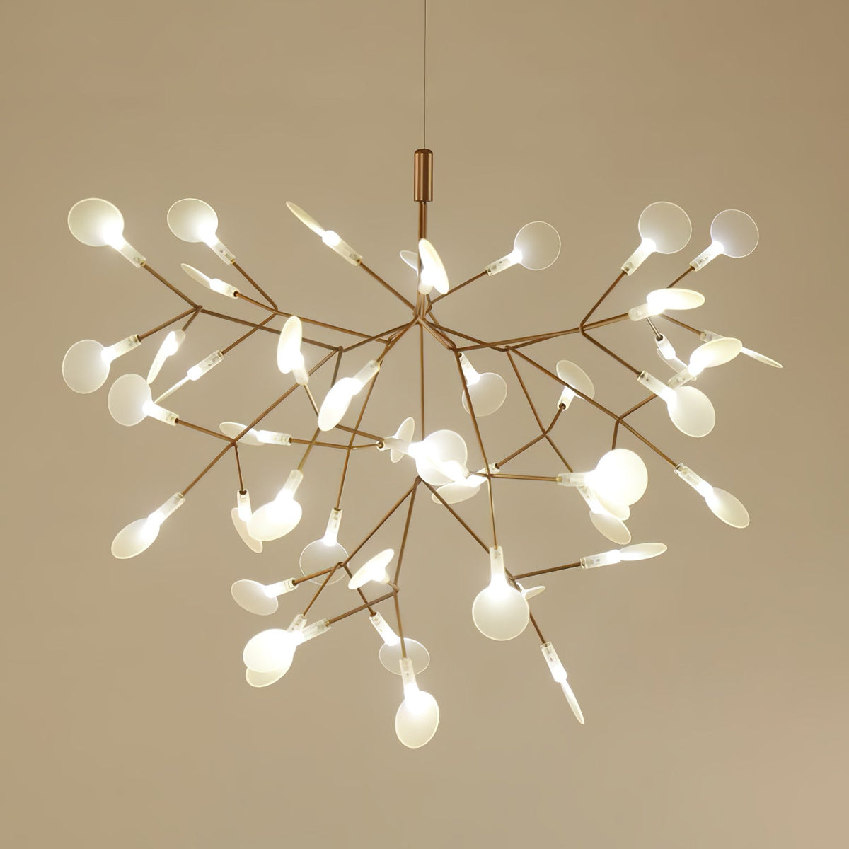 Auroreon Kroonluchter roségoud Firefly LED Tak