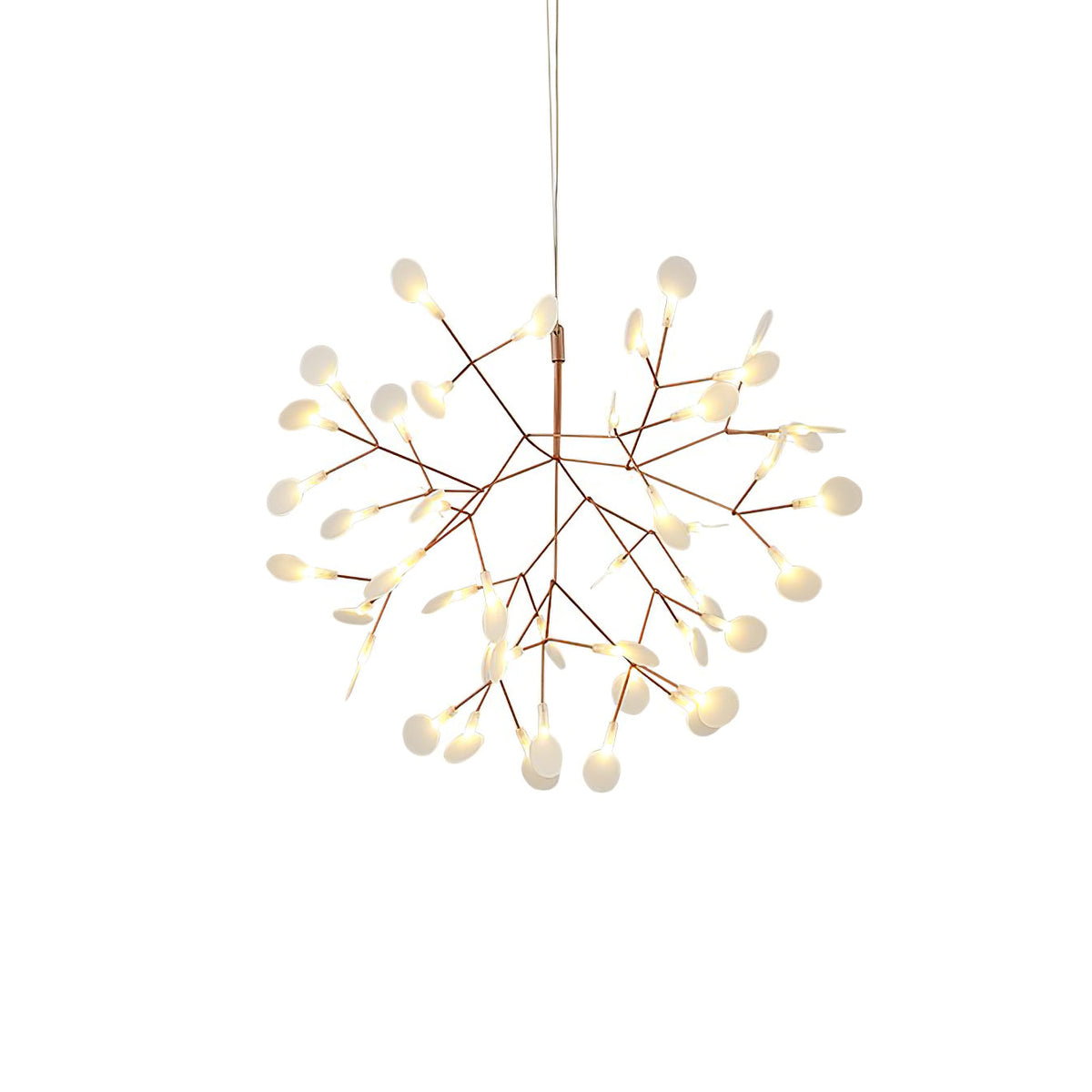 Auroreon Kroonluchter roségoud Firefly LED Tak