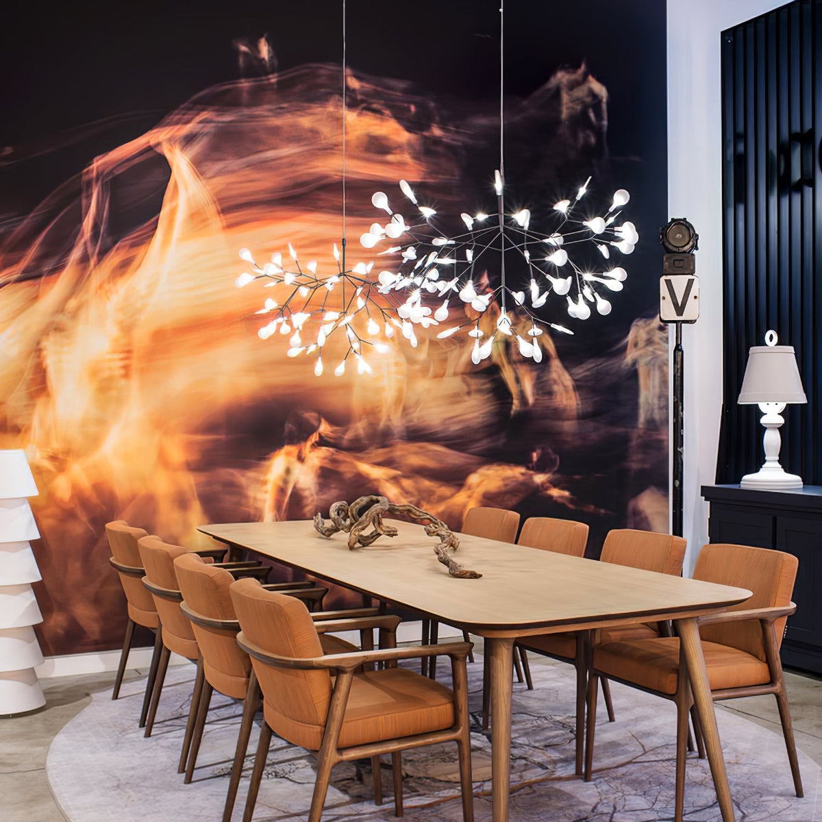 Auroreon Kroonluchter roségoud Firefly LED Tak