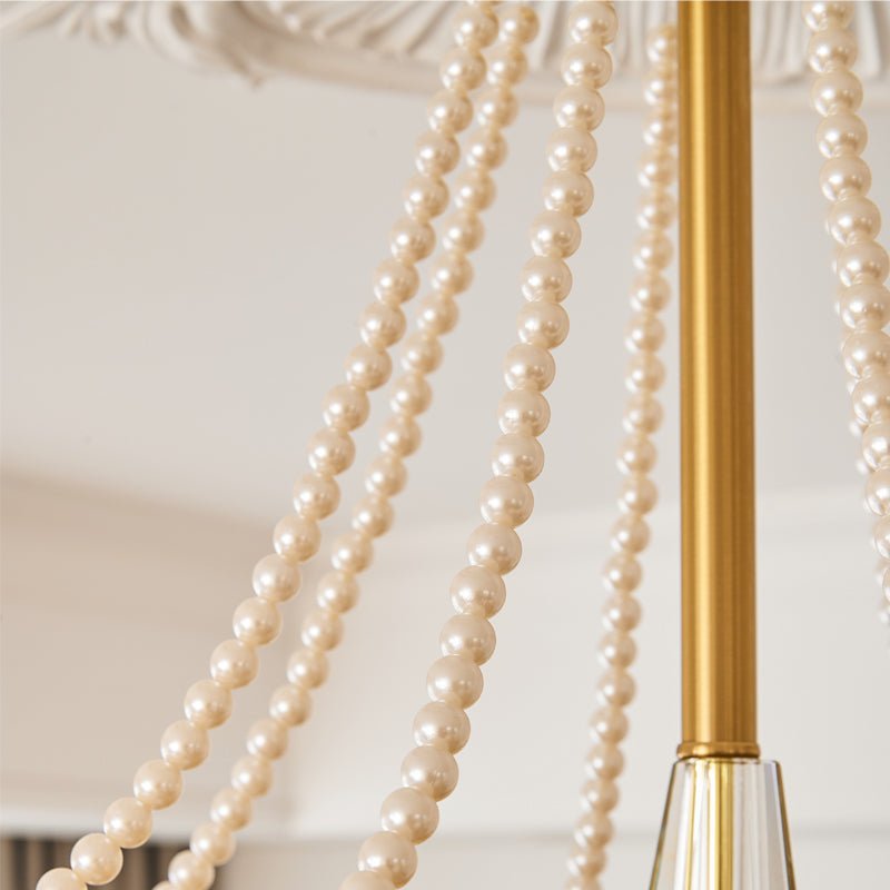 Allirila Traditionele Elegantie Vintage Bloom Parelmoer glas Kroonluchter