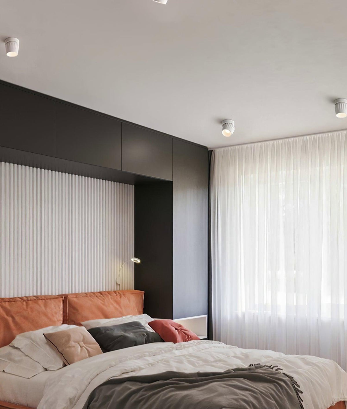 Keveny plafondspot aluminium geribbel draaibaar minimalistisch