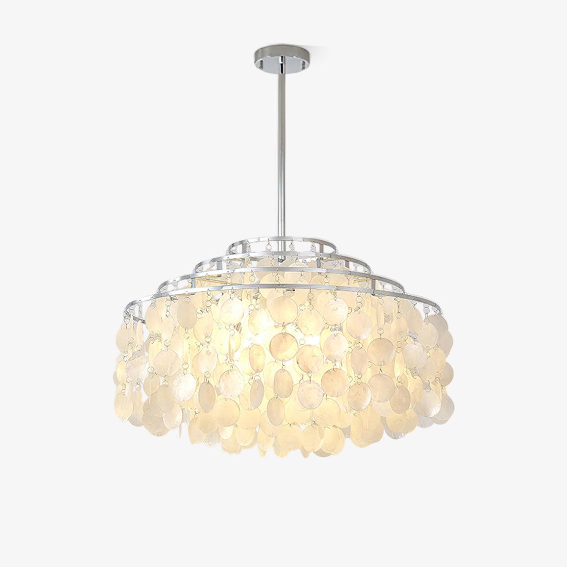 Vana hanglamp ronde schelp chroom