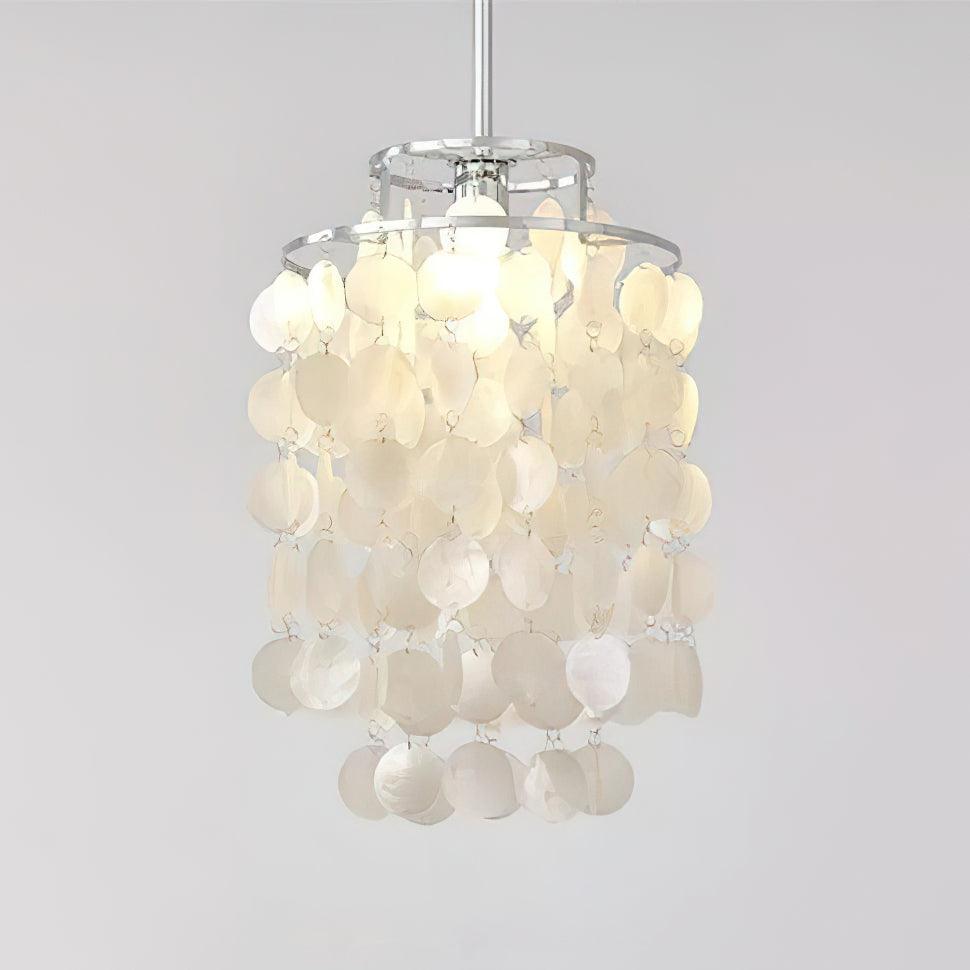 Vana hanglamp ronde schelp chroom