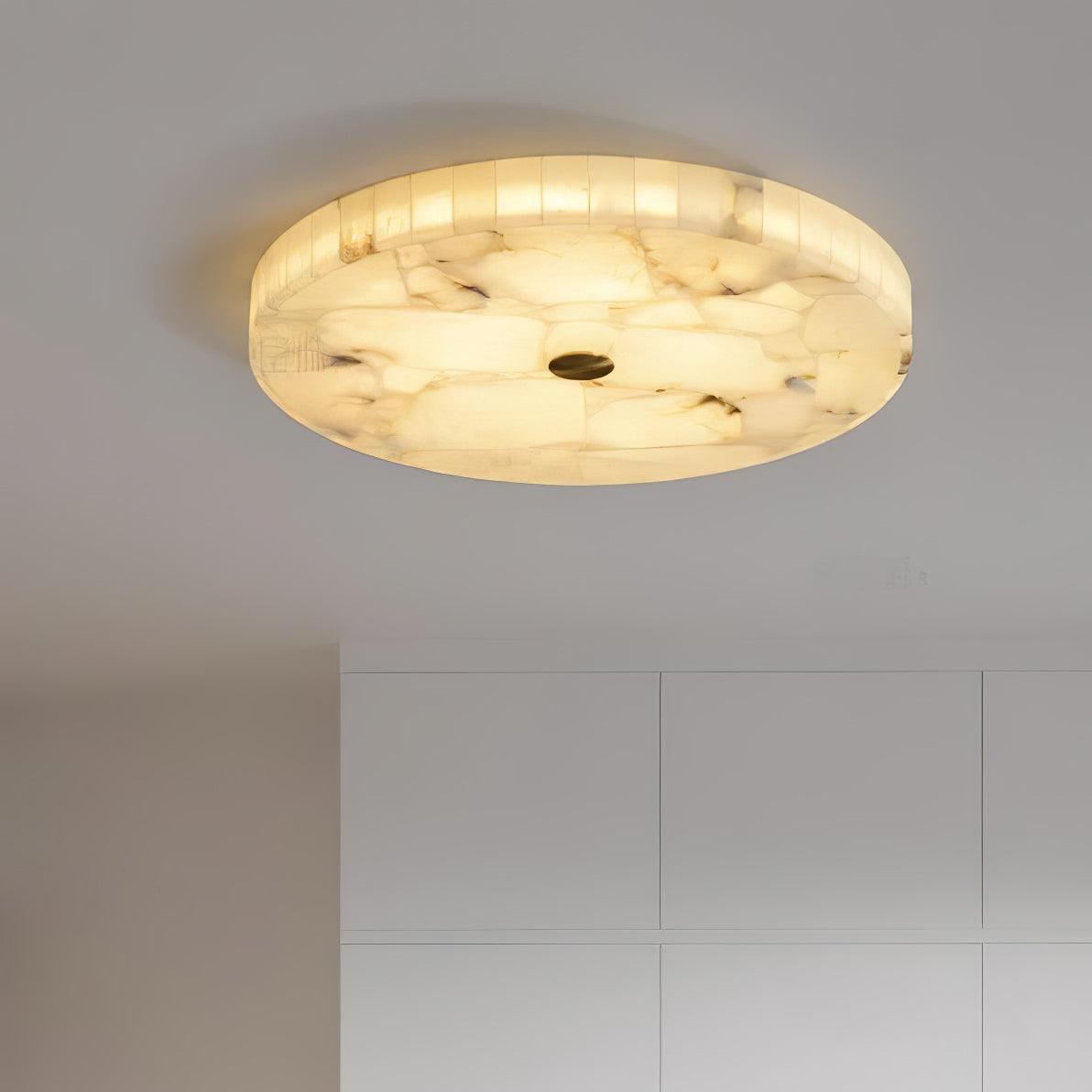 Ciphayra Rond Mozaïek Albast Plafondlamp
