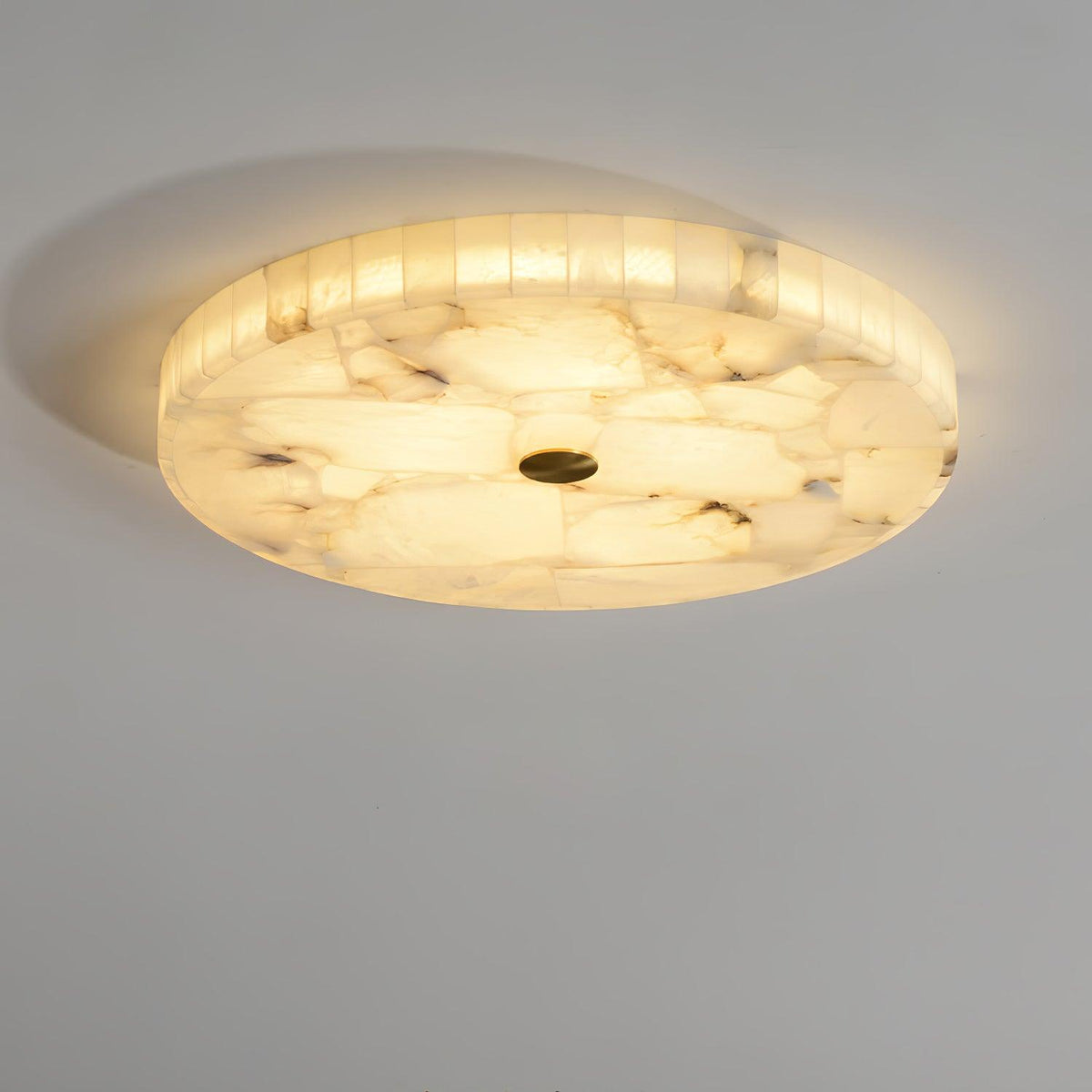 Ciphayra Rond Mozaïek Albast Plafondlamp