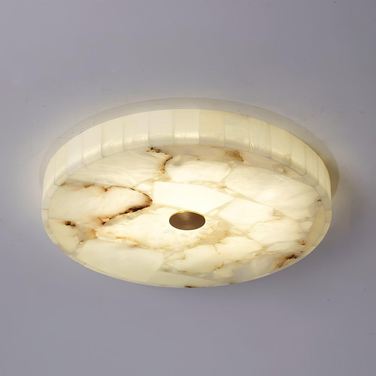 Ciphayra Rond Mozaïek Albast Plafondlamp