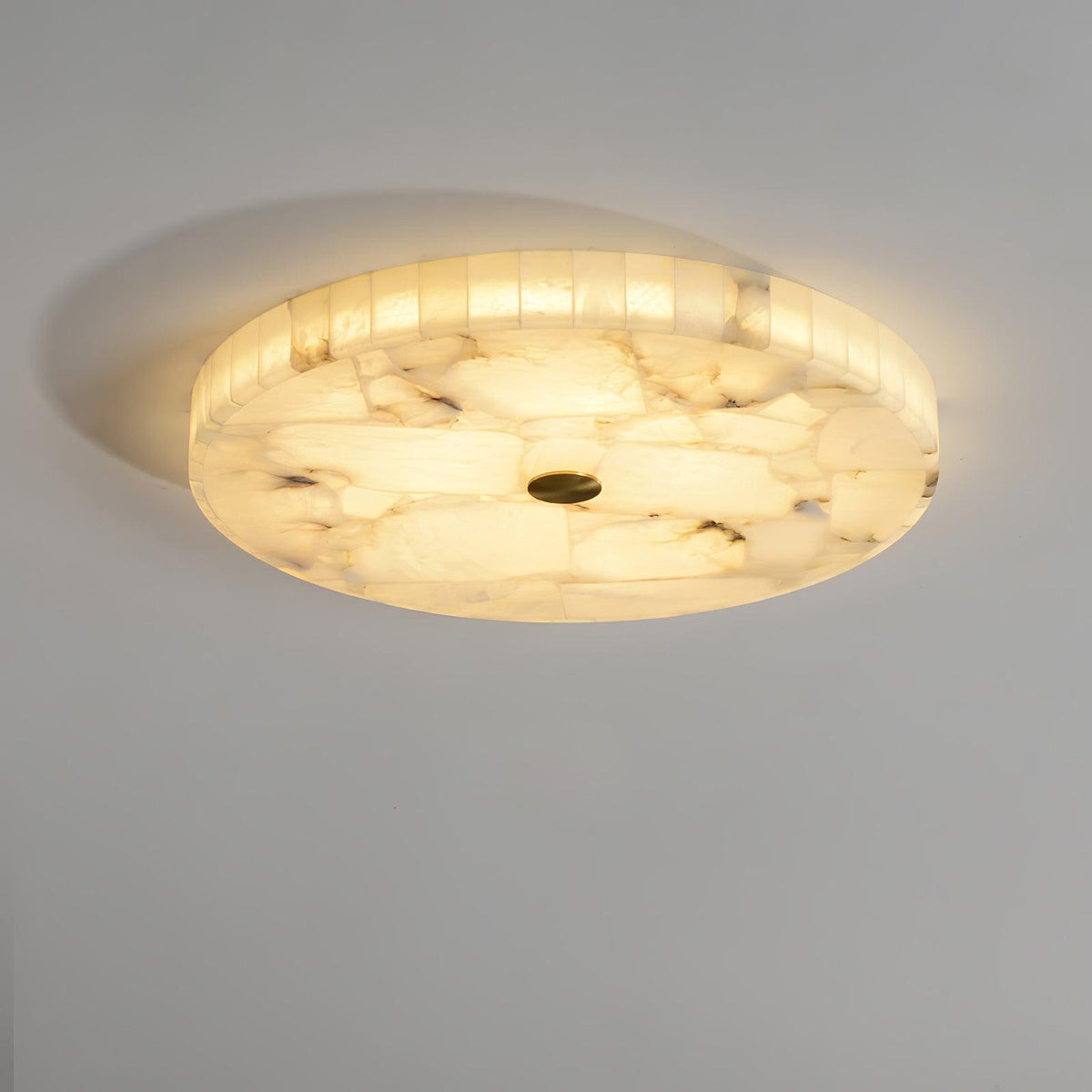 Ciphayra Rond Mozaïek Albast Plafondlamp