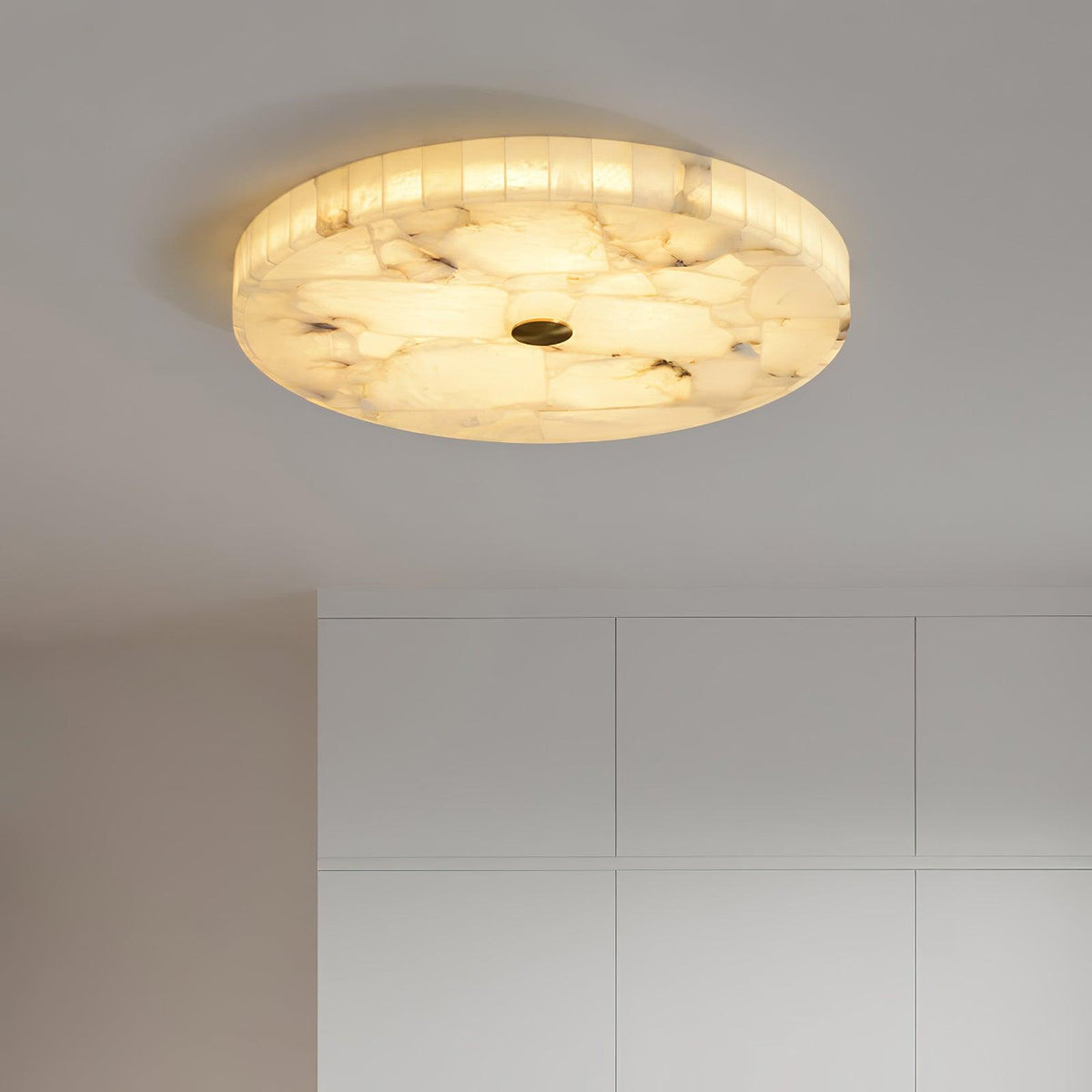 Ciphayra Rond Mozaïek Albast Plafondlamp