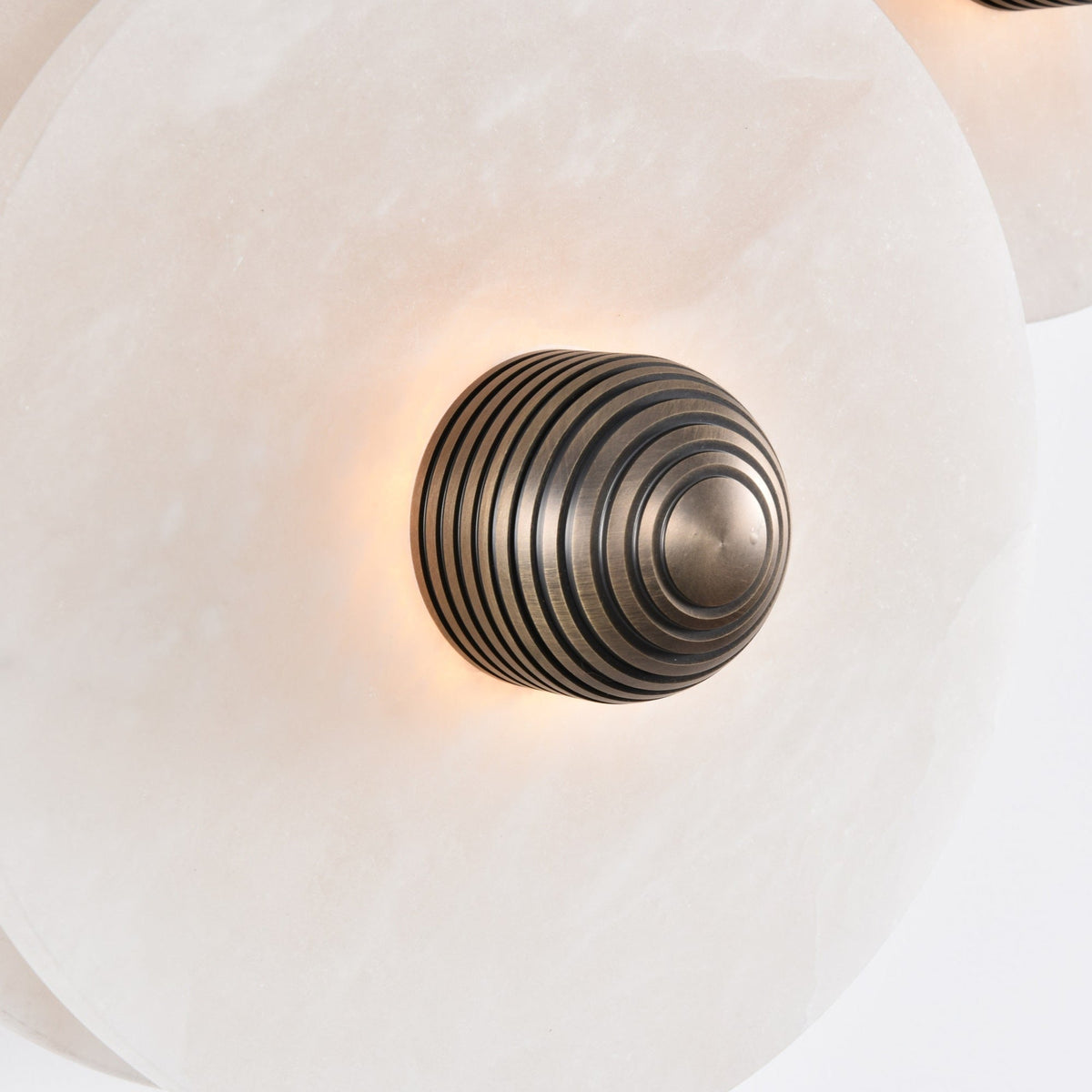 Albireria Minimalistische plafondlamp van albast