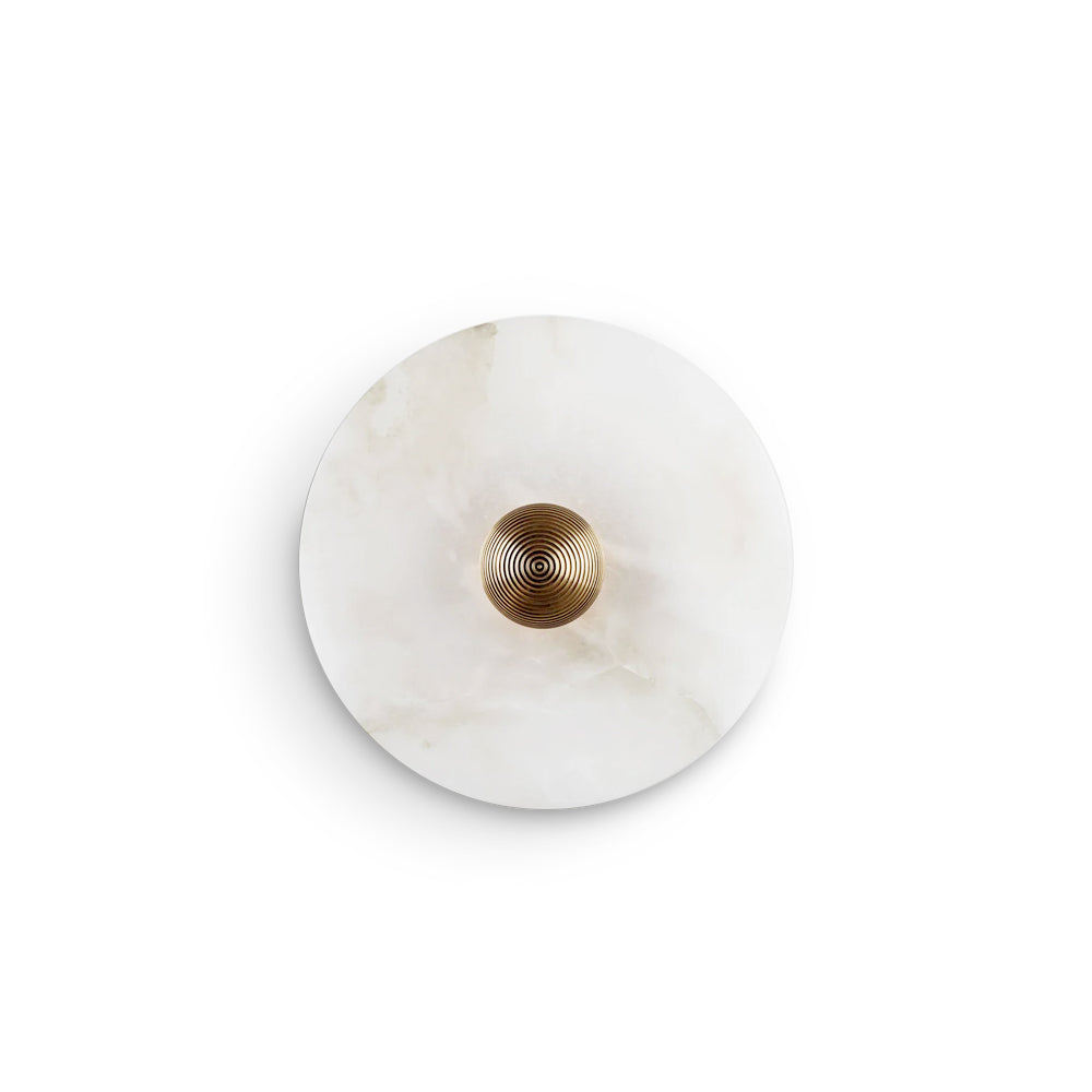 Apollo ronde albasten wandlamp