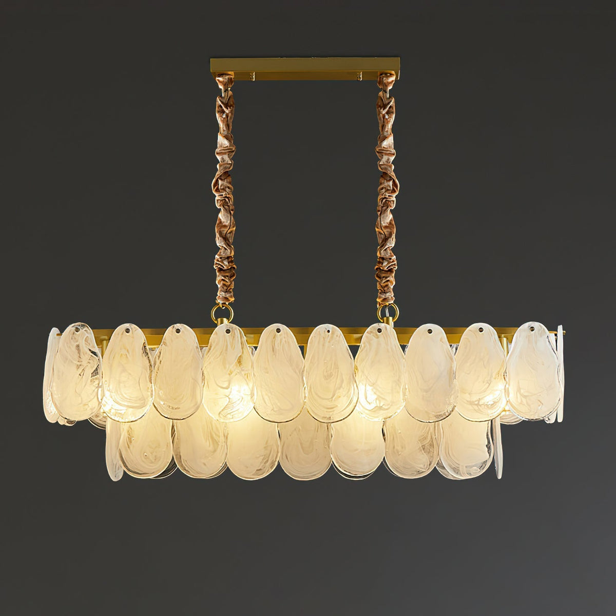 Dren Postmodern Luxe Ronde Wolk glas Kroonluchter