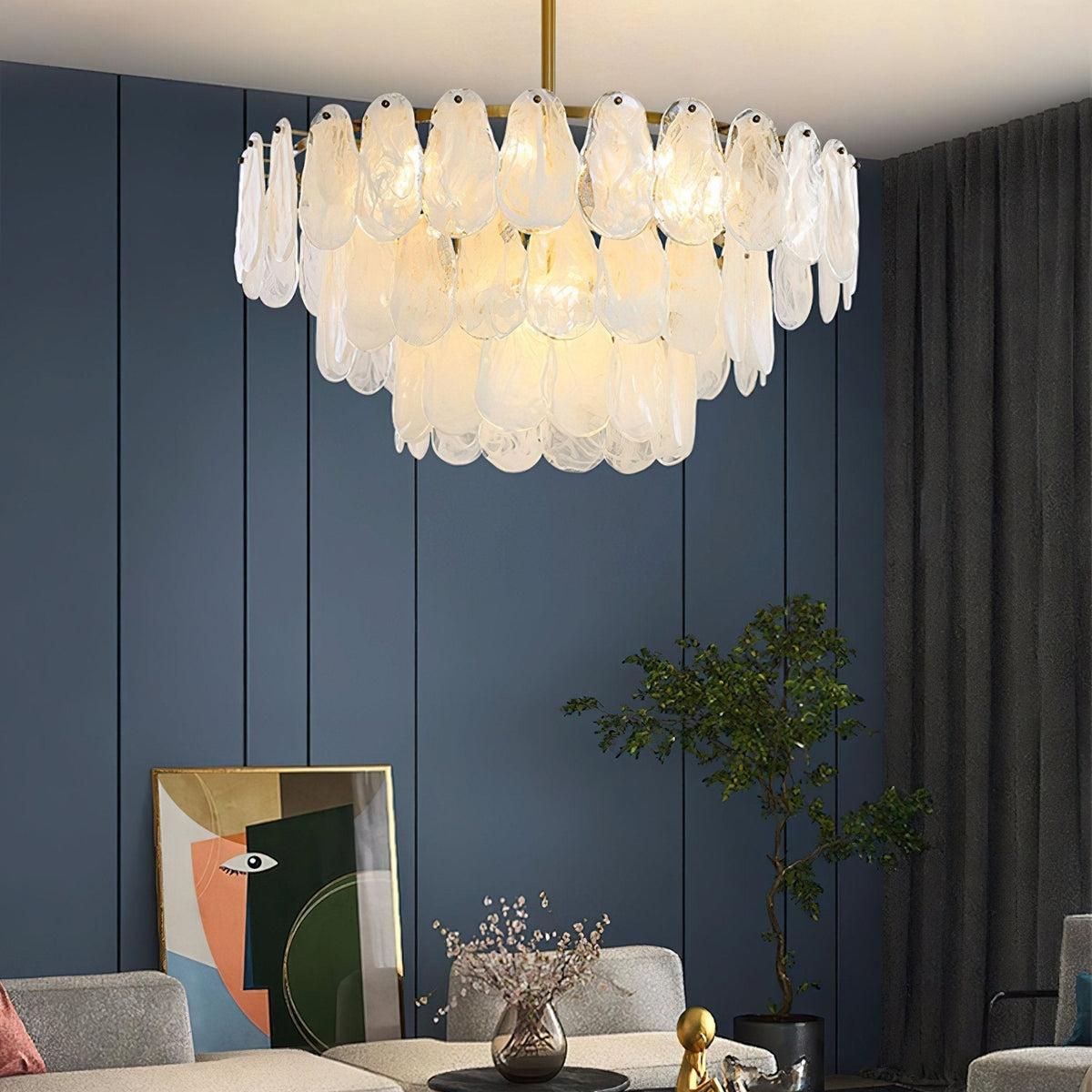 Dren Postmodern Luxe Ronde Wolk glas Kroonluchter