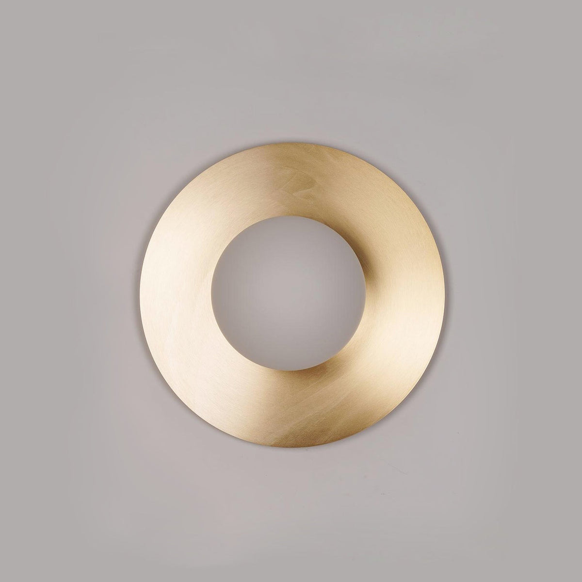 Elem modern Minimalistisch Rond Kunstzinnig Messing Glas Wandlamp