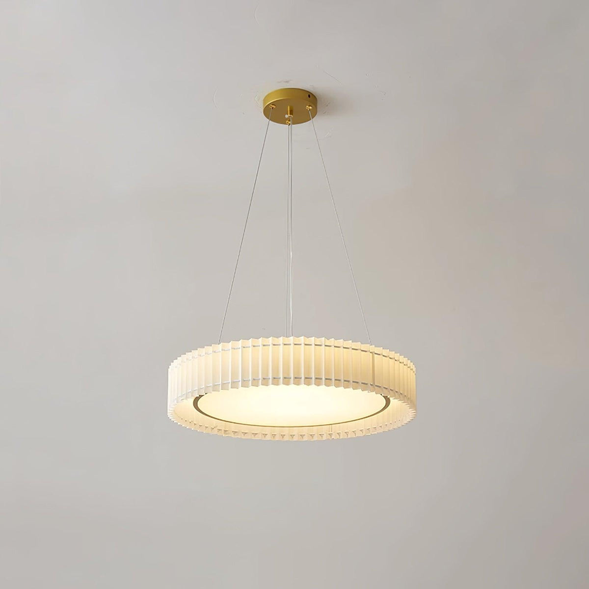Cudo Cozy hanglamp met stoffen goudkleurige afwerking