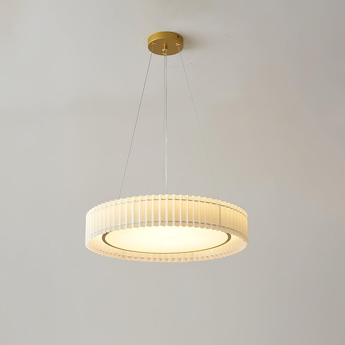 Cudo Cozy hanglamp met stoffen goudkleurige afwerking