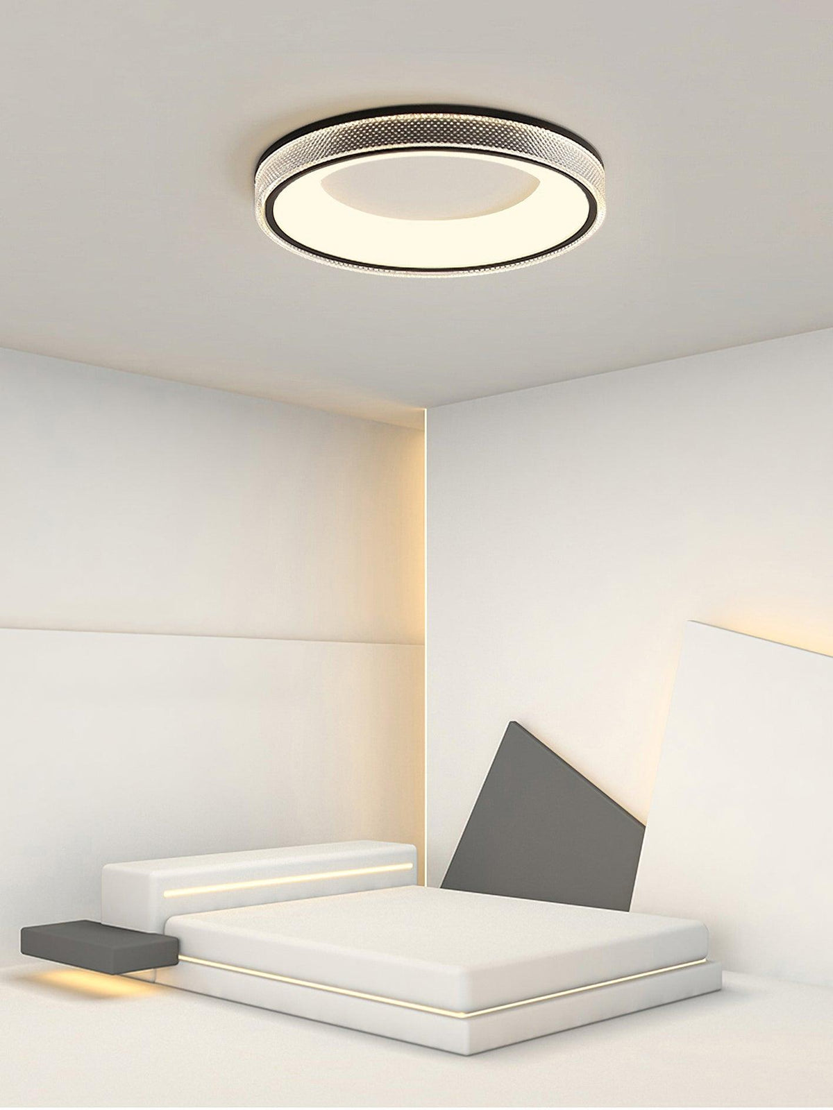 Liroxen plafondlamp ronde vorm ingezonken midden minimalistisch warm
