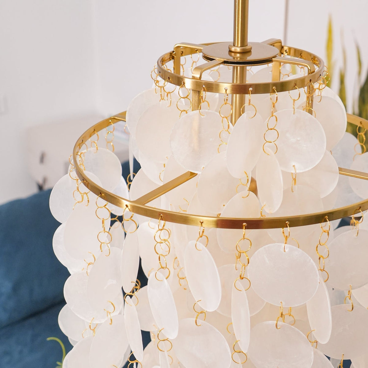 Rivena hanglamp Ronde Schelp Ring