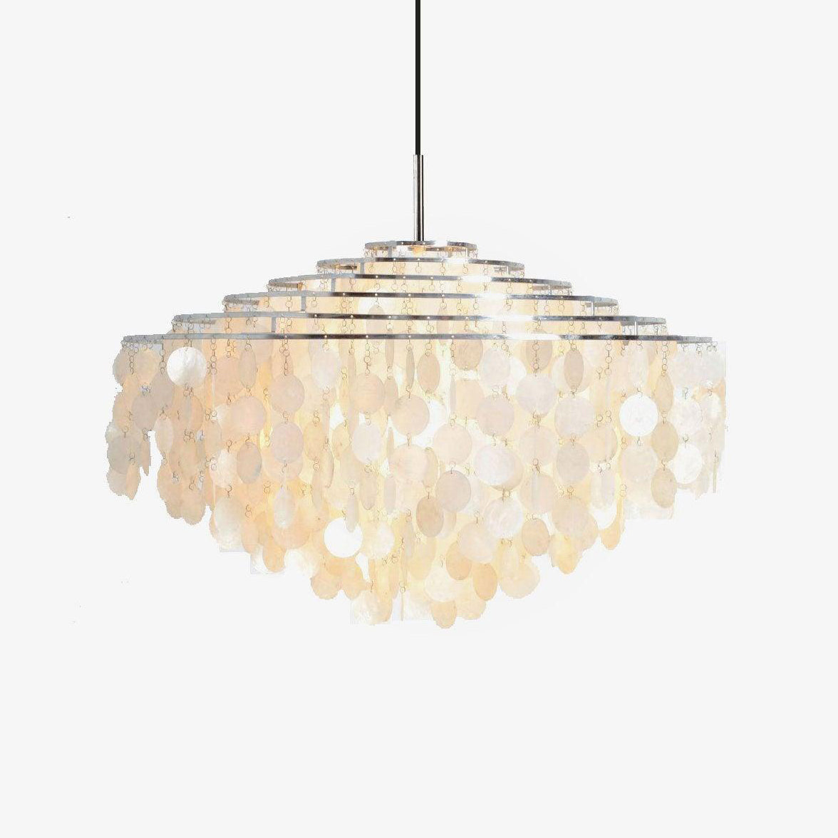 Rivena hanglamp Ronde Schelp Ring