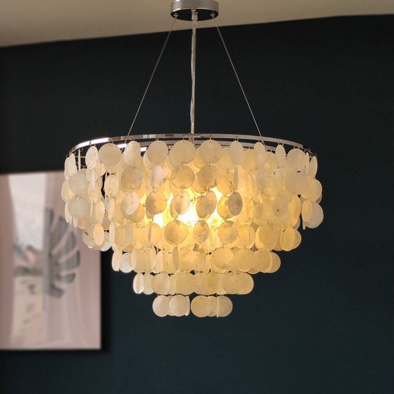 Rivena hanglamp Ronde Schelp Ring