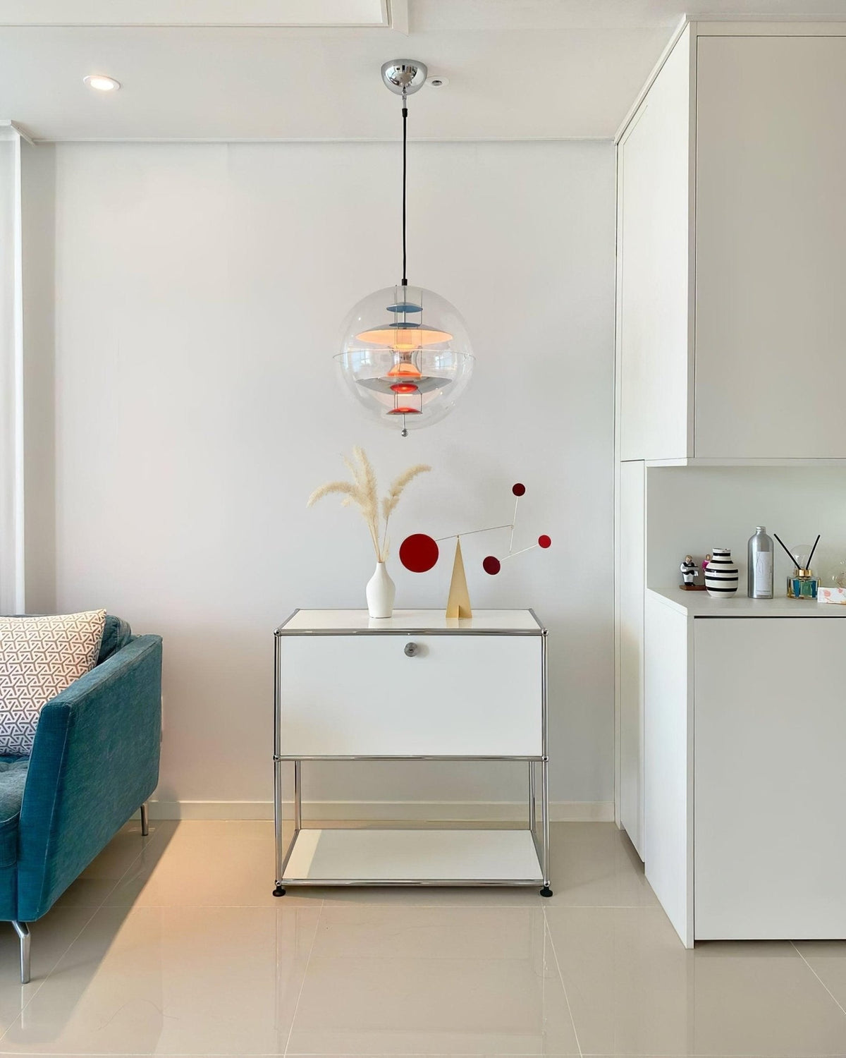 Gyan Futuristische hanglamp van aluminium
