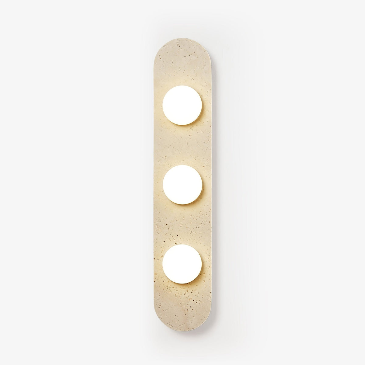 Zasoliel wandlamp met minimalistisch ontwerp in geel travertin