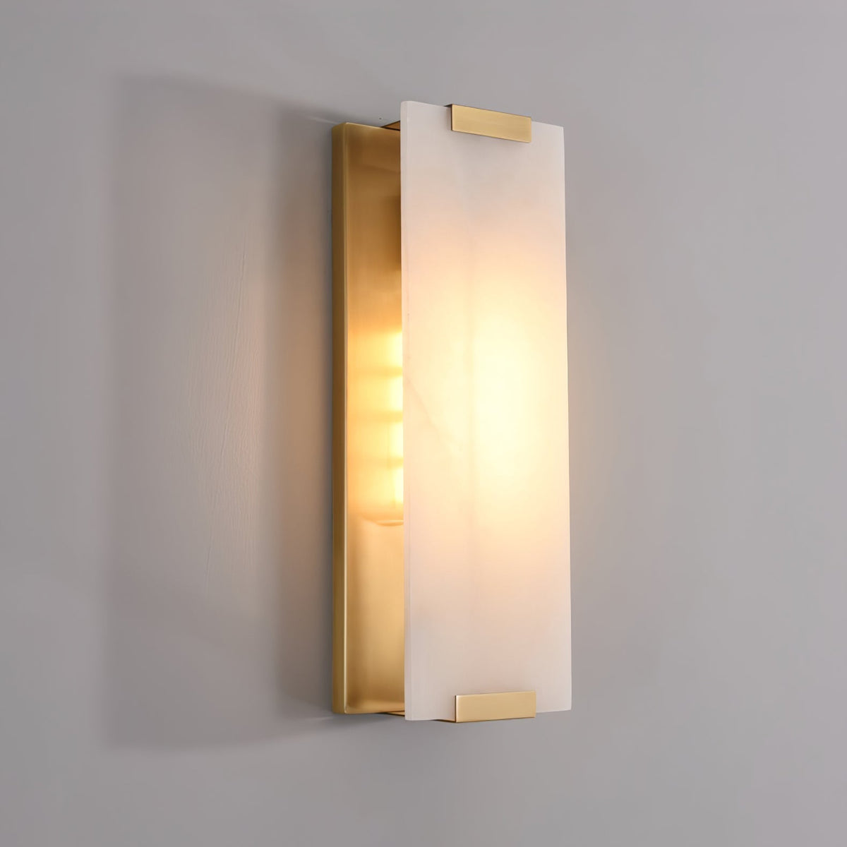 Velen wandlamp met Albasten Panel Glow