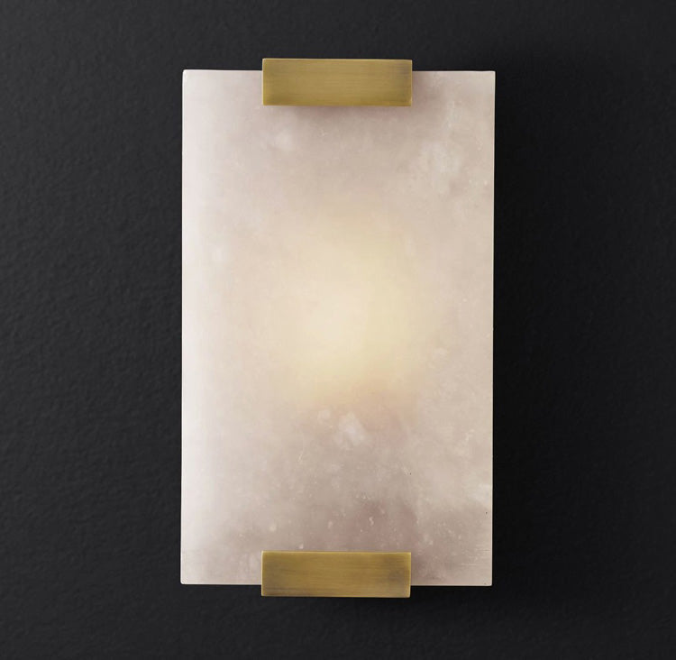 Velen wandlamp met Albasten Panel Glow