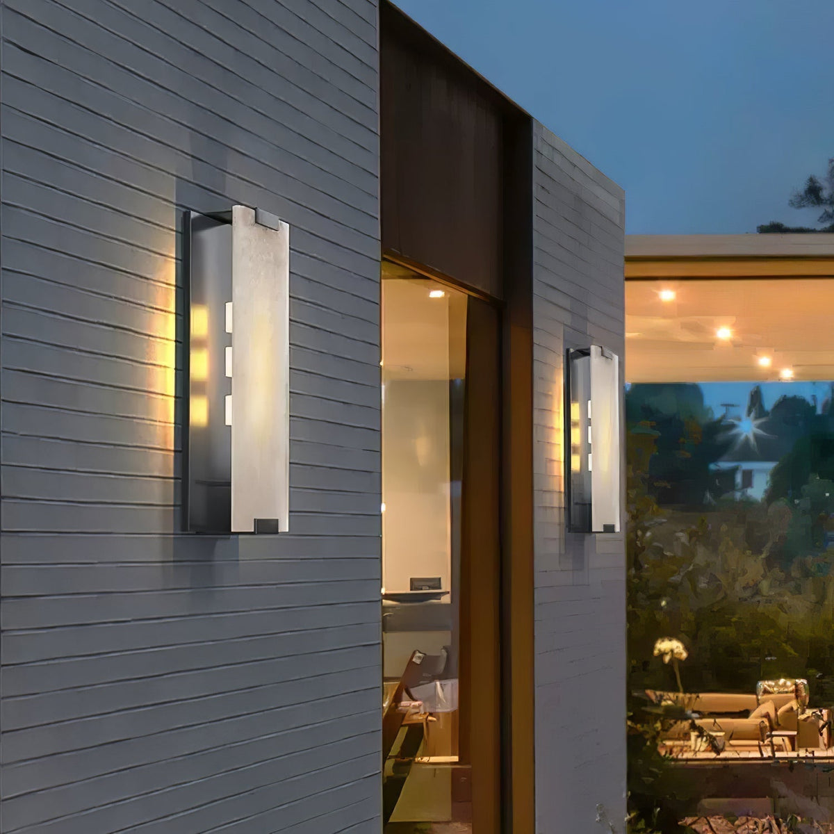 Velen wandlamp met Albasten Panel Glow