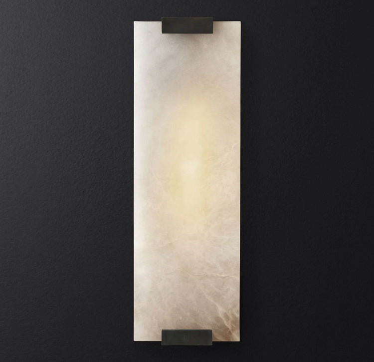 Velen wandlamp met Albasten Panel Glow