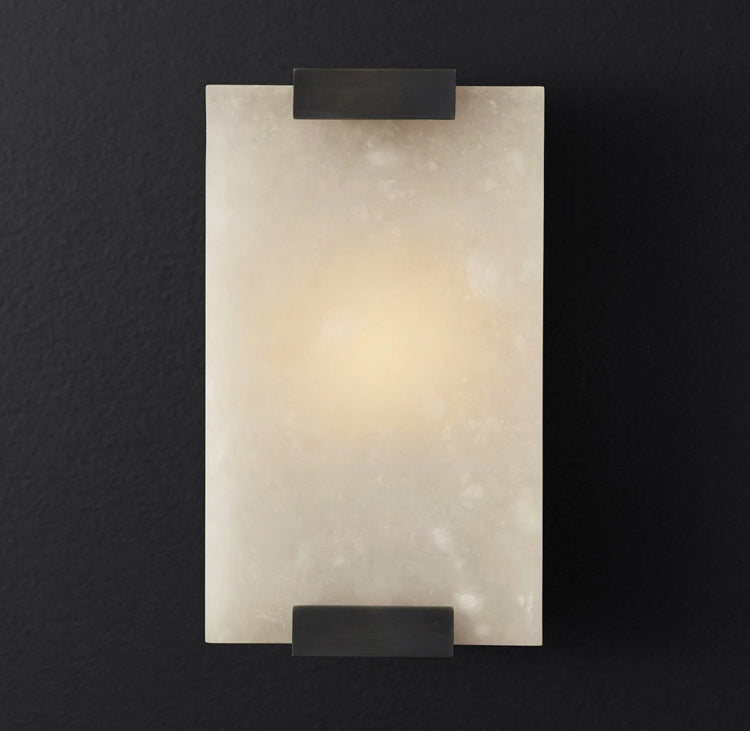 Velen wandlamp met Albasten Panel Glow