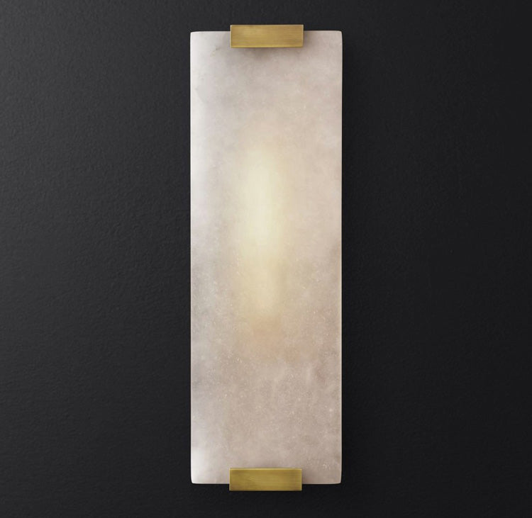 Velen wandlamp met Albasten Panel Glow