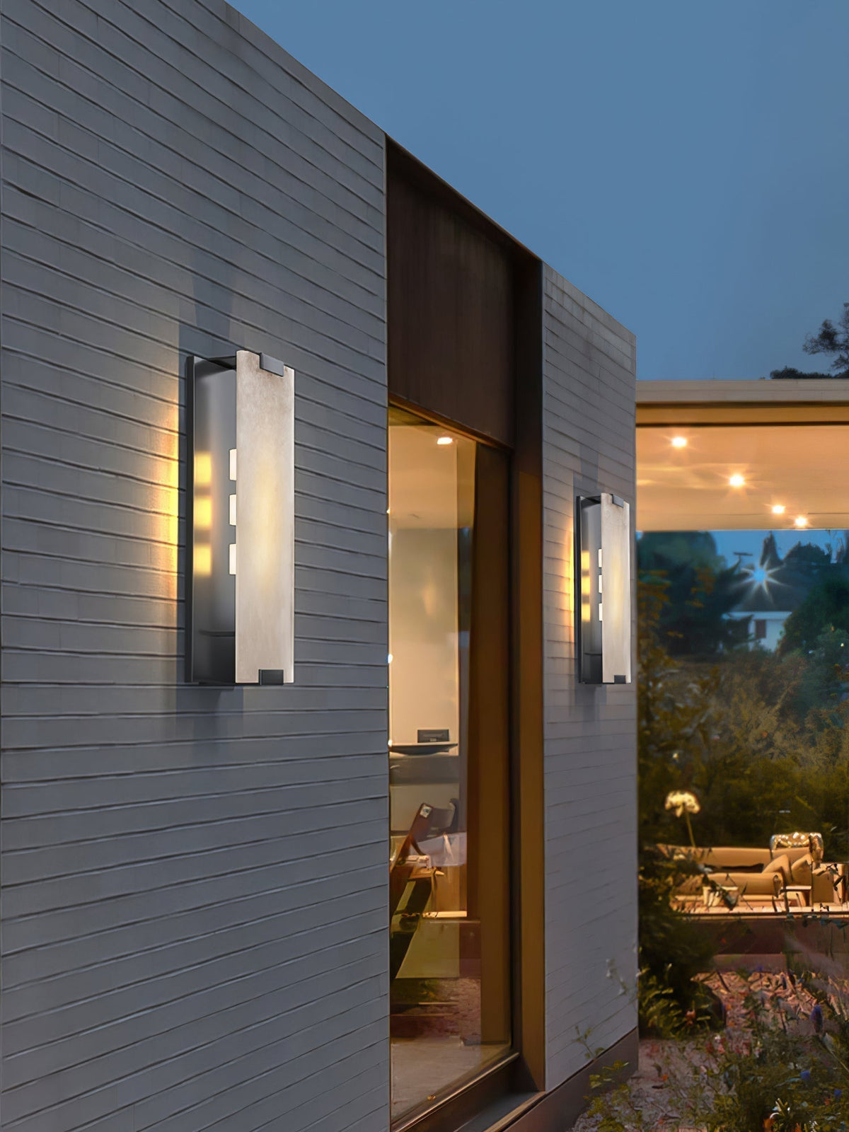 Velen wandlamp met Albasten Panel Glow