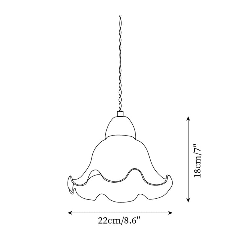 Glyna wavy hanglamp