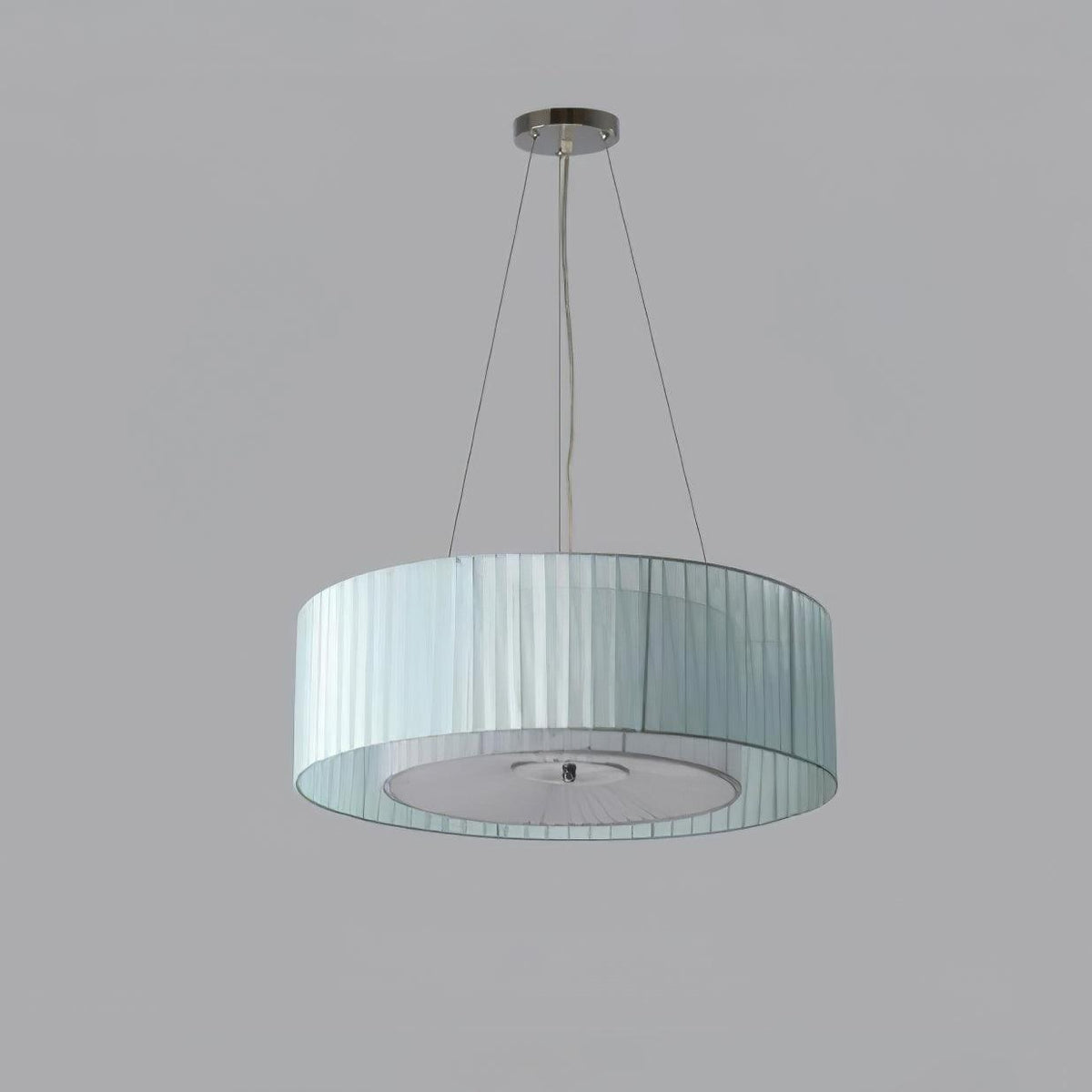 Leo Moderne hanglamp van beige en chroom