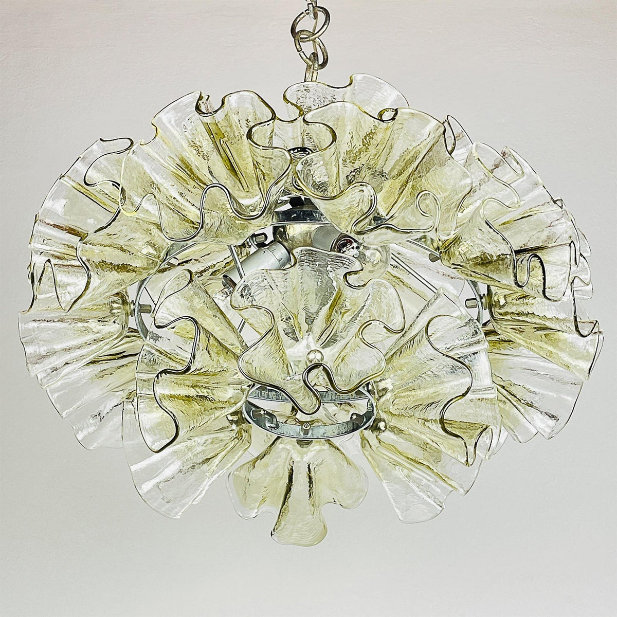 Celaira Petal glas Kroonluchter met bloemblaadjes