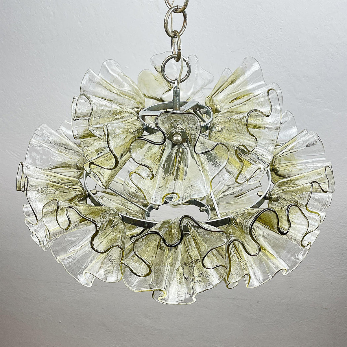 Celaira Petal glas Kroonluchter met bloemblaadjes