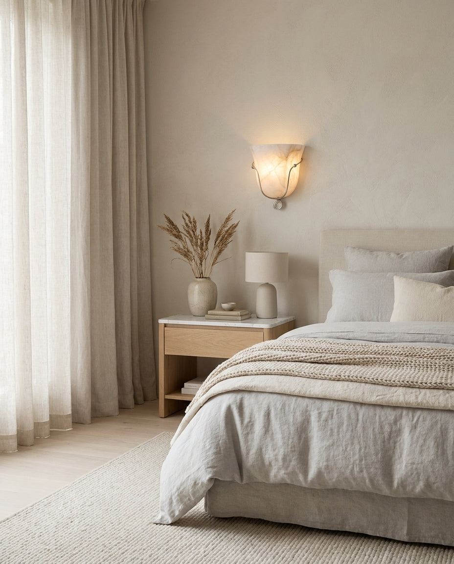 Perrincombe Albasten wandlamp