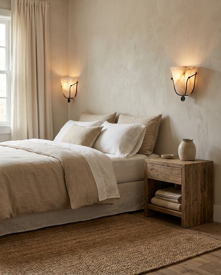 Perrincombe Albasten wandlamp