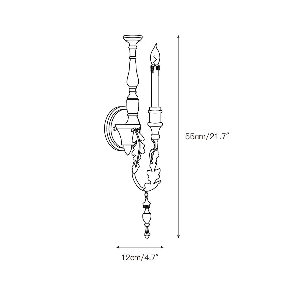 Teriaielle wandlamp