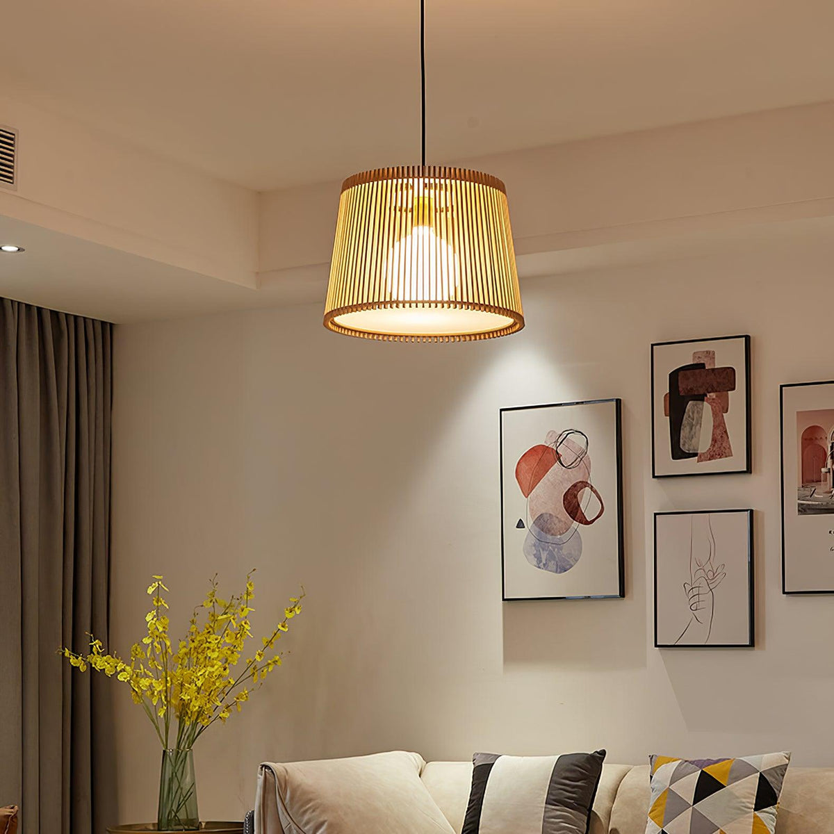 Clou Houten Retro hanglamp
