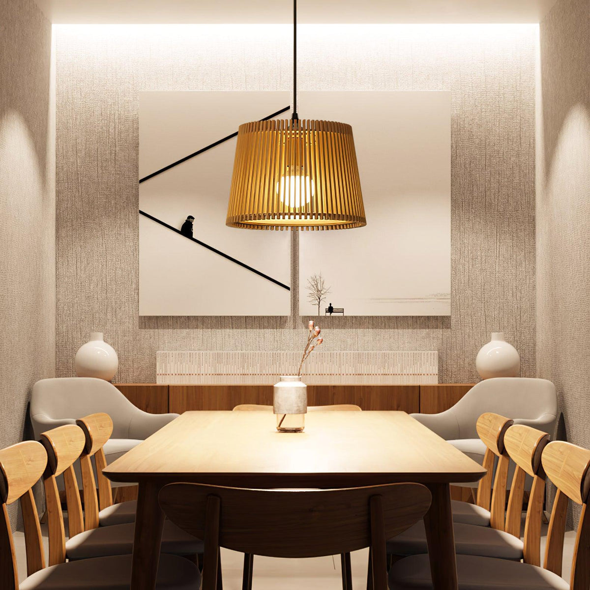 Clou Houten Retro hanglamp