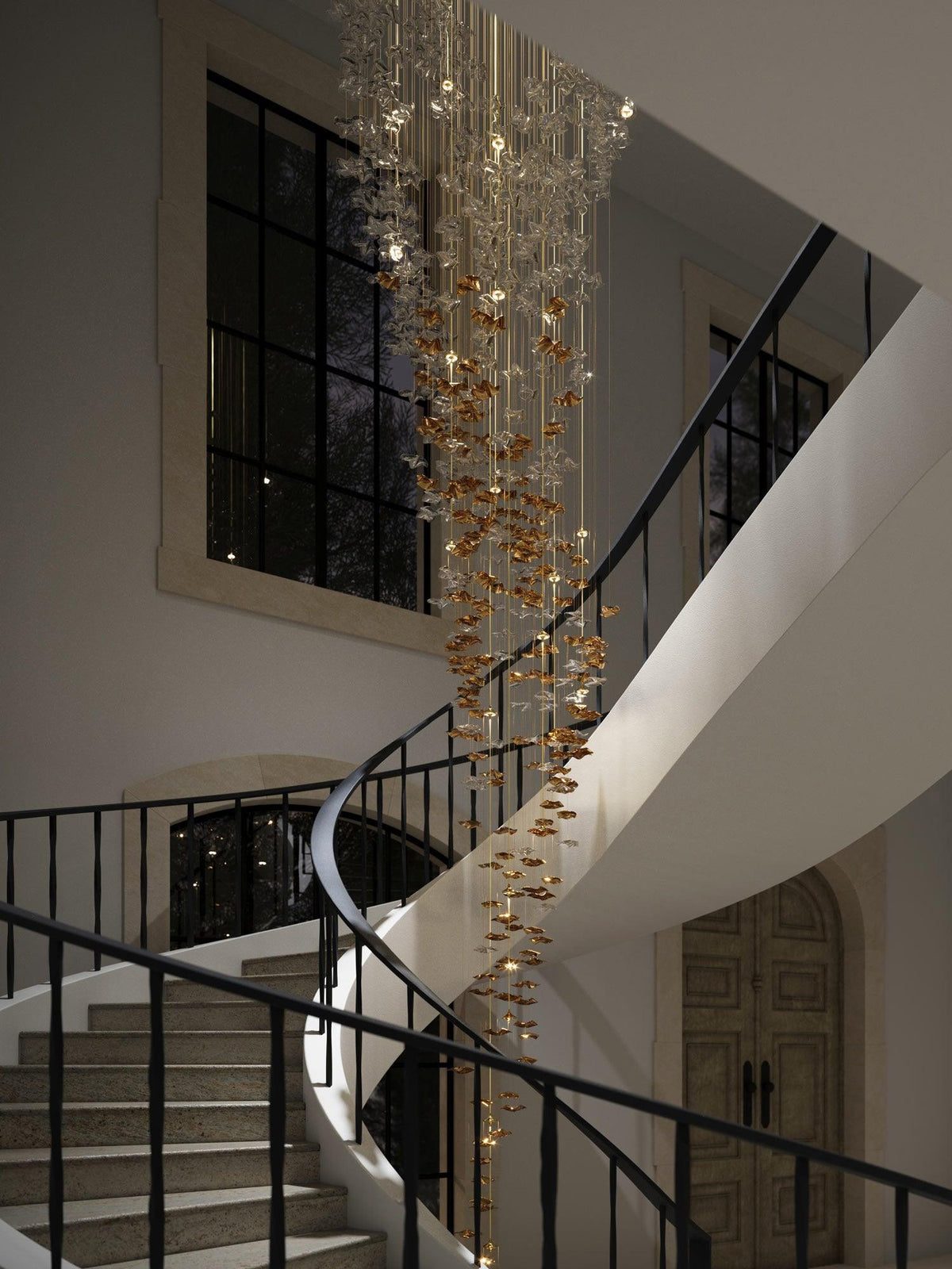 Velaise luxe Tidal Art glas hanglamp