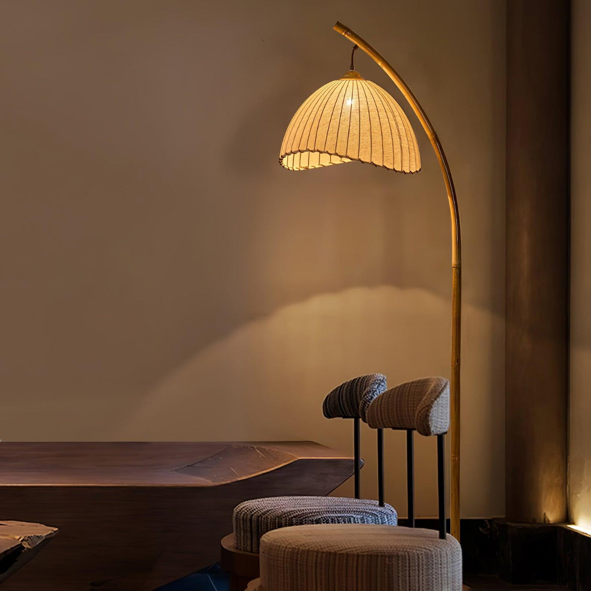 Liveno Minimalistische vloerlamp van marmer