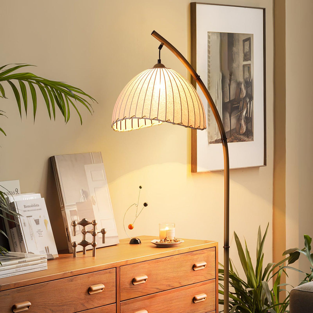 Liveno Minimalistische vloerlamp van marmer
