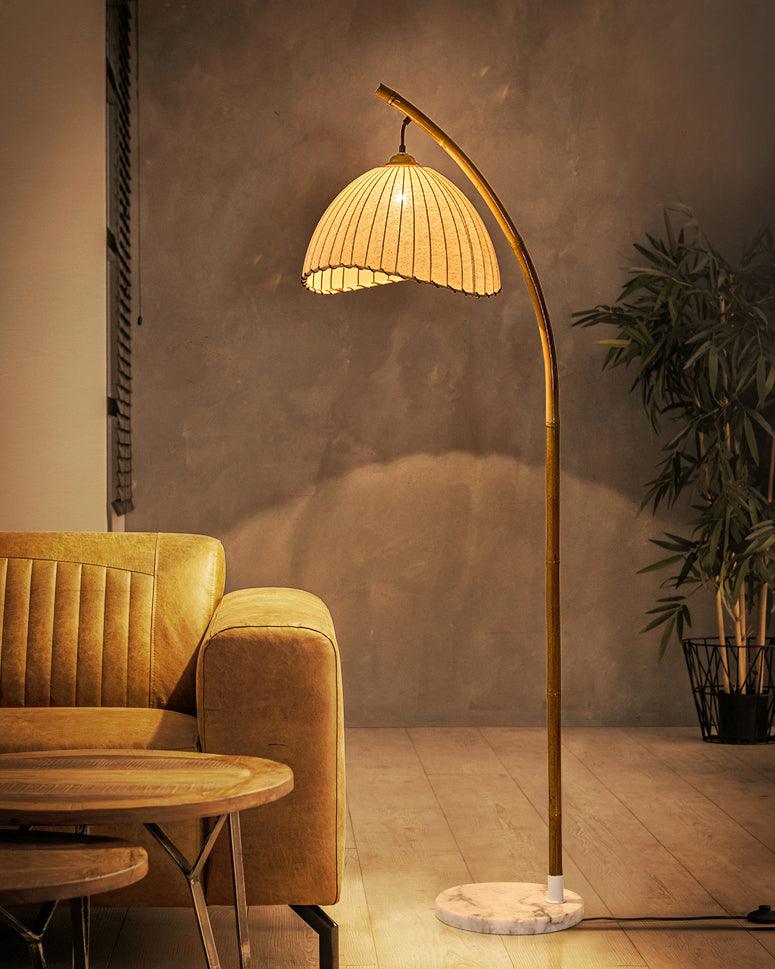 Liveno Minimalistische vloerlamp van marmer