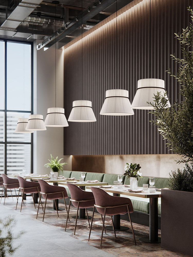 Kestford Hanglamp met geplooide stof