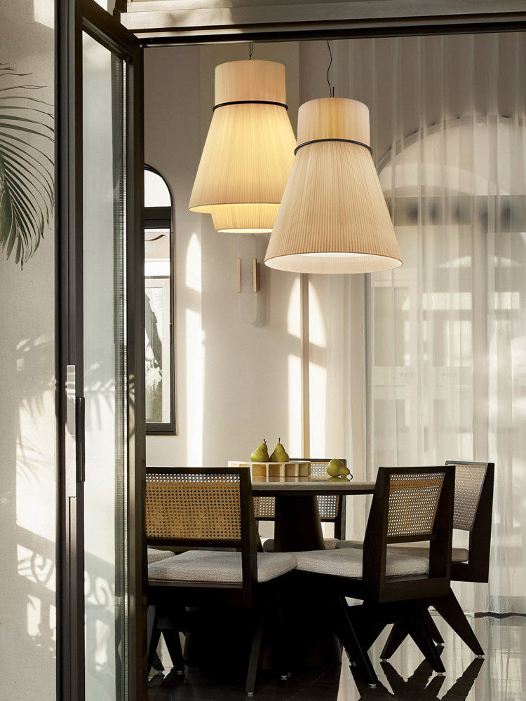 Kestford Hanglamp met geplooide stof